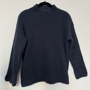 LOFT Navy Women's Mockneck Sweater
